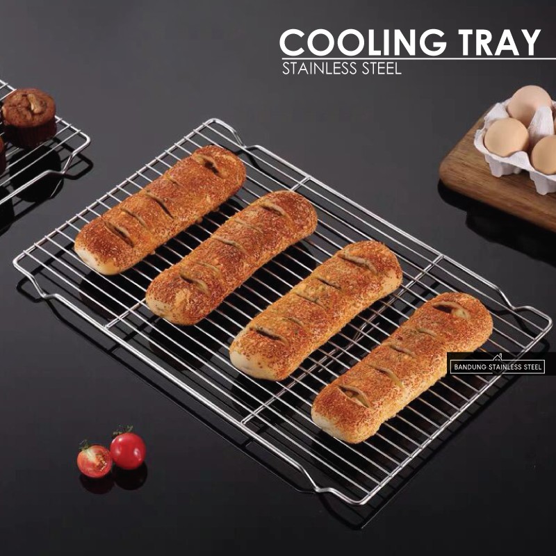 Cooling Tray Nampan Tatakan Saringan Peniris Minyak Panggangan Multifungsi Medium Large 45cm 29cm
