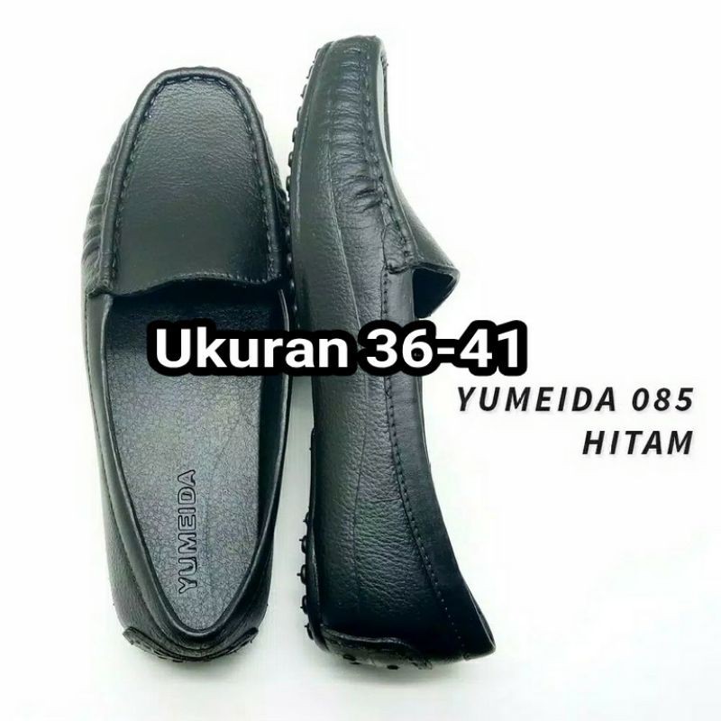 (COD) TERMURAH Sepatu Pantofel Kerja Karet Wanita Yumeida F085