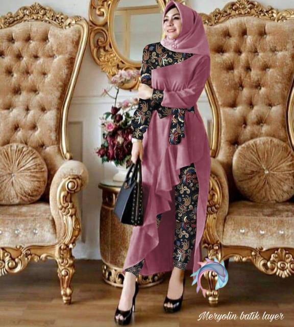 Set Bellaluna BATIK Muslim Wanita Murah FE ADA VIDEO REAL PICT