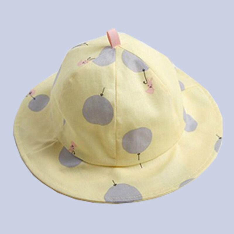 Topi Bucket Anak Motif Polkadot / Topi Anak Perempuan (Usia 2-8Tahun)