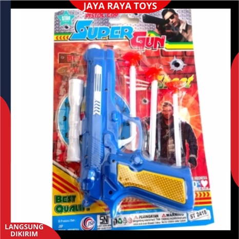 ( BISA COD ) PROMO Mainan Anak Laki Laki Tembakan Pistol Ketapel Super Gun Set Edukasi Anak