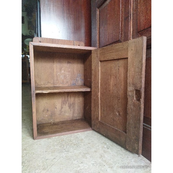 Kotak Kayu Jati Tua Jadul Vintage