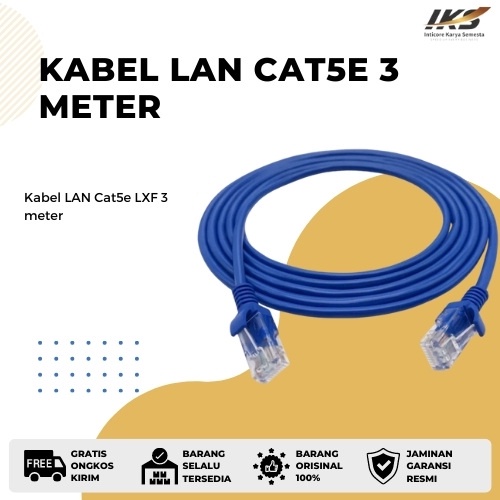 Kabel LAN Cat5e panjang 3 meter