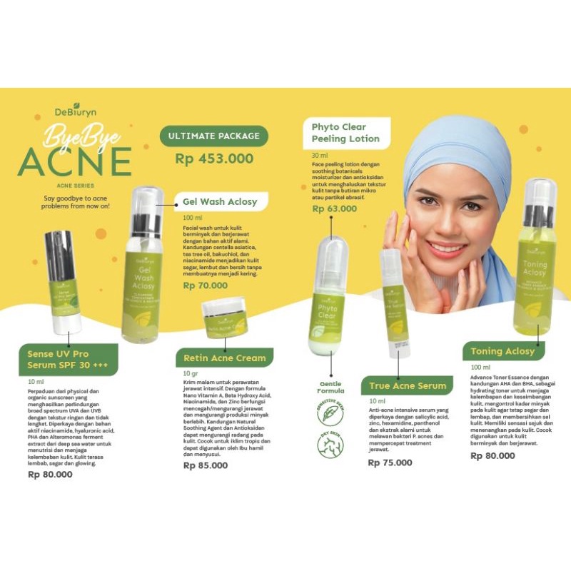 DeBiuryn Bye Bye Acne – Basic Skin Care