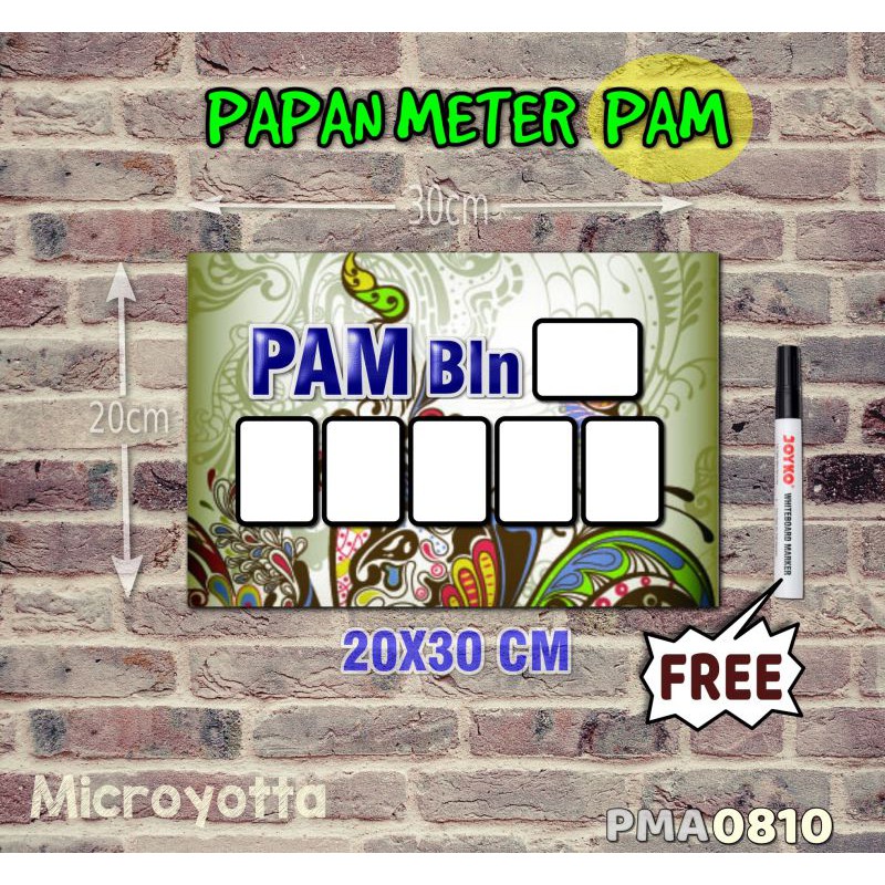 

Microyotta Papan Meter Listrik PLN PAM motif Unik - Flower 10