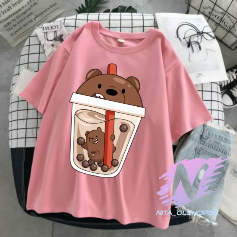 kaos Boba animasi anak baju we bere Bears boba