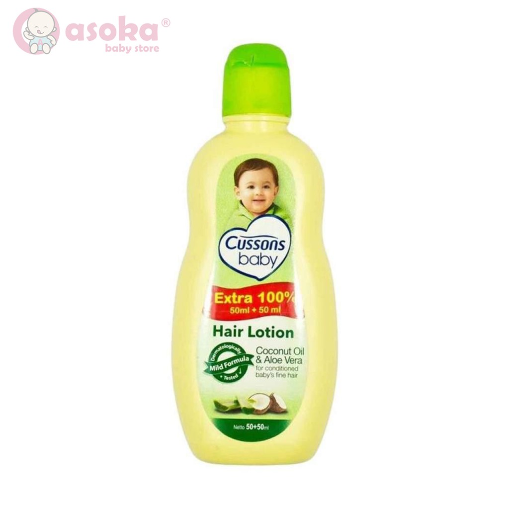 Cussons Baby Hair Lotion 100ml + 100ml ASOKA