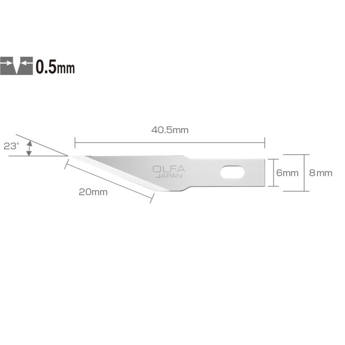 

Refill Cutter Spare Blade for Art Knife Pro KB4-S/5 Olfa JAPAN