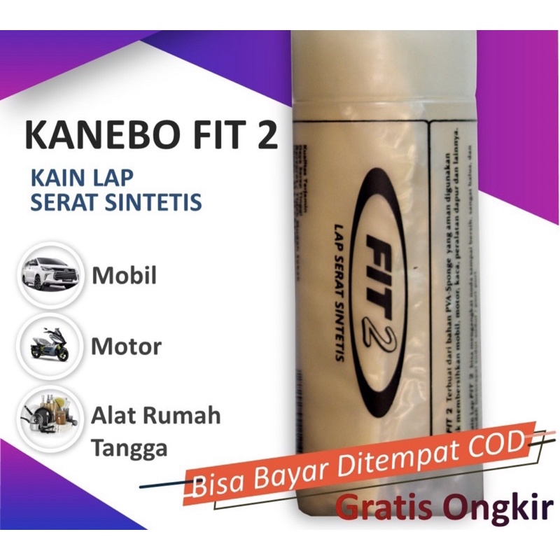 LAP Kanebo FIT 2 Serat 43X32mm Tebal 2mm Murah Meriah bahan Tebal