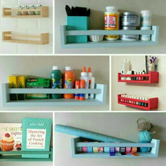 Set 2pcs Rak Buku Anak Full Colour. Rak kosmetik. Rak bumbu. Hpl