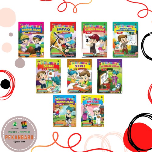 BUKU AKTIVITAS ANAK - PAKET CERDAS & KREATIF KURTILAS || TK A/TK B || 9 BUKU - BUKU PENUNJANG