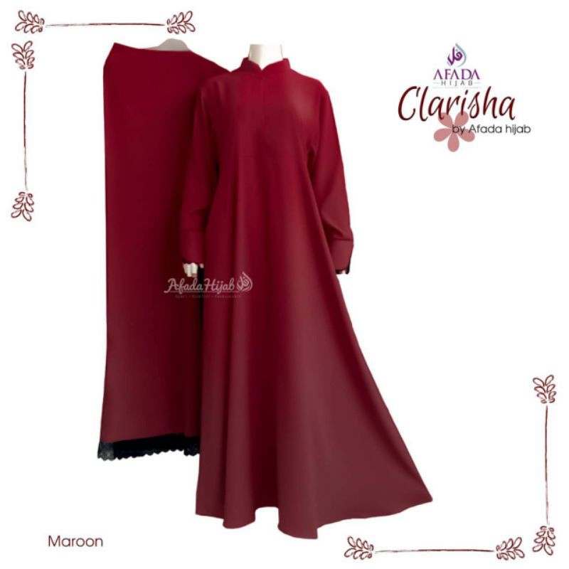 Clarisha set Marun by Afada Hijab