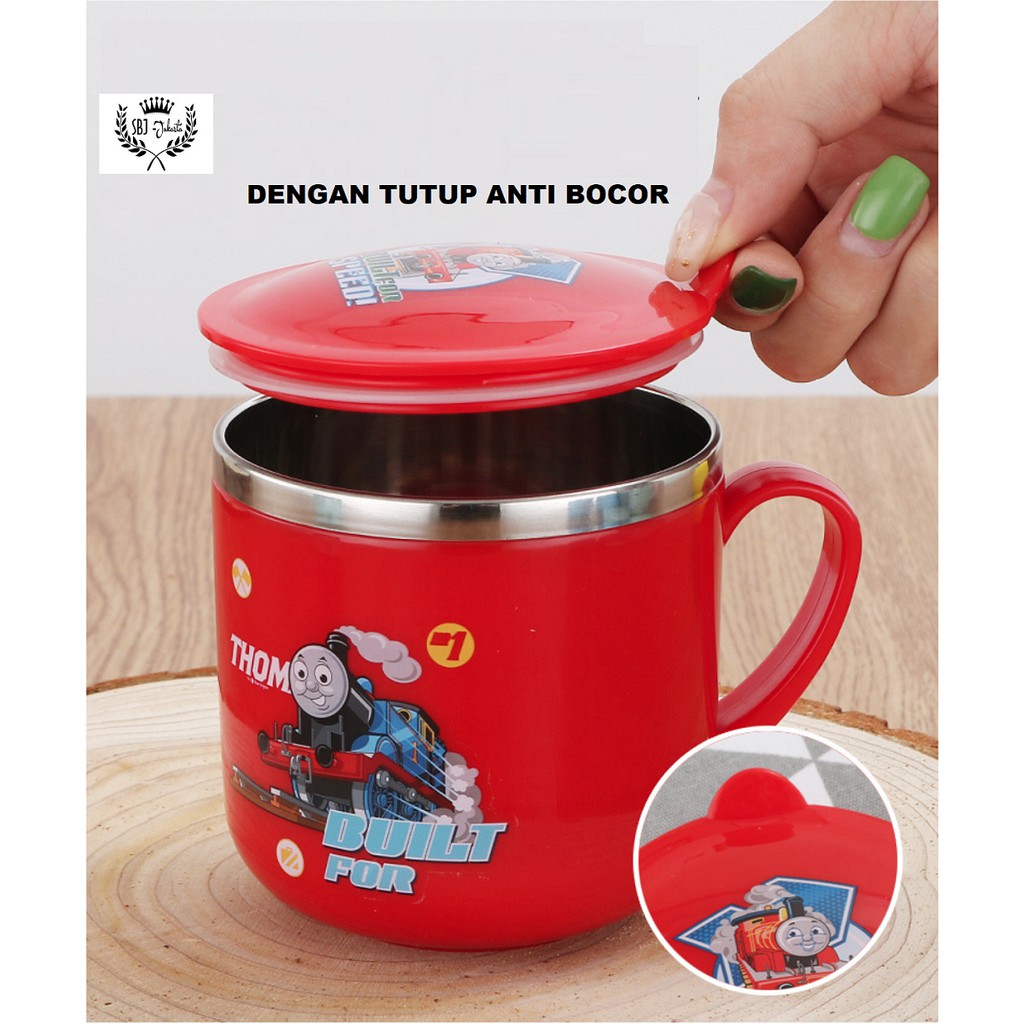 Cangkir Anak Gelas Mug 304 SUS Premium Stainless 304 Anti Bocor 280ml