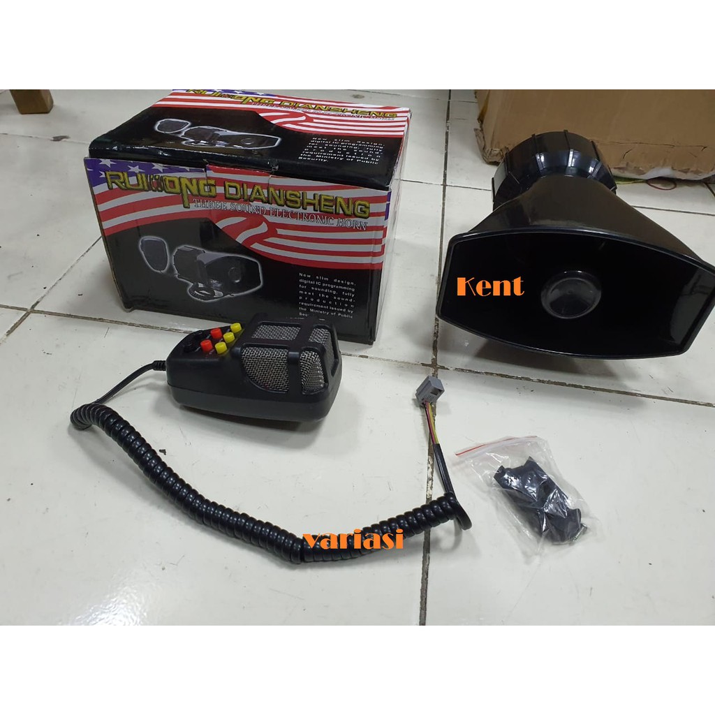 Sirene toa patwal polisi 3 suara/ three sound electronic horn