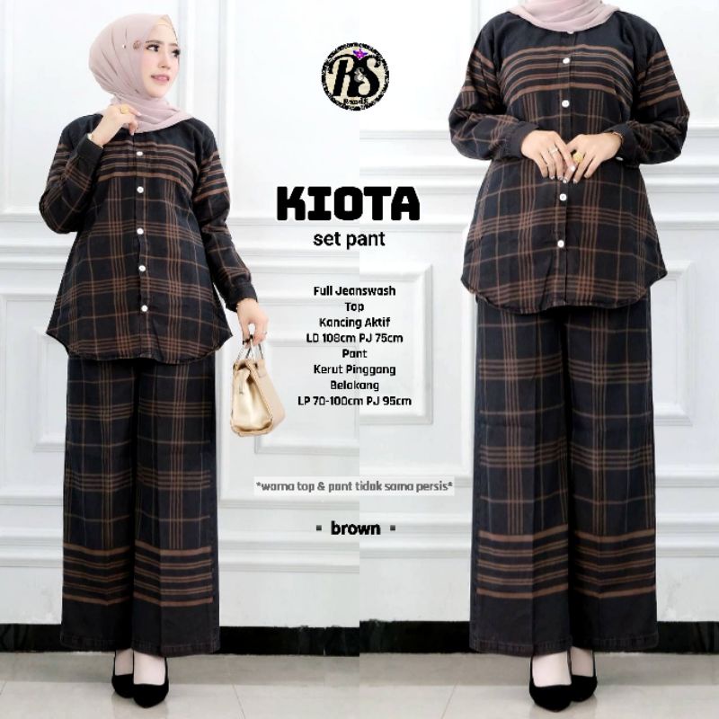 Setelan  kiota set  jeans pants Terbaru