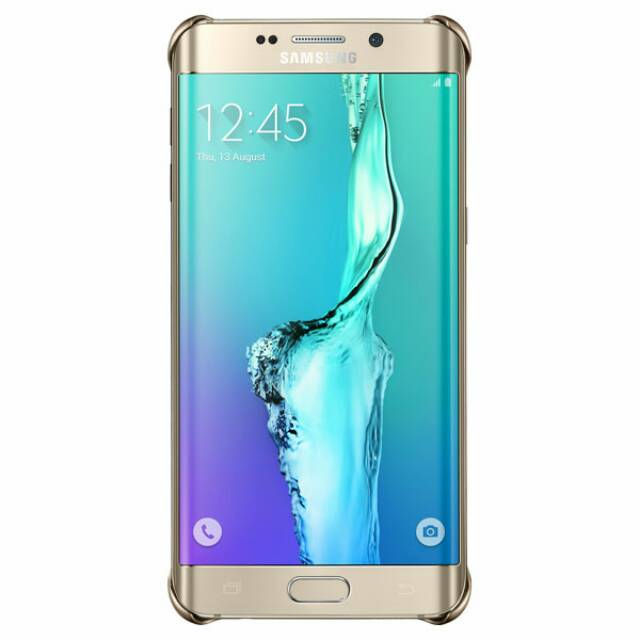 Samsung Galaxy S6 Edge+ Plus Protective Clear Cover - Gold