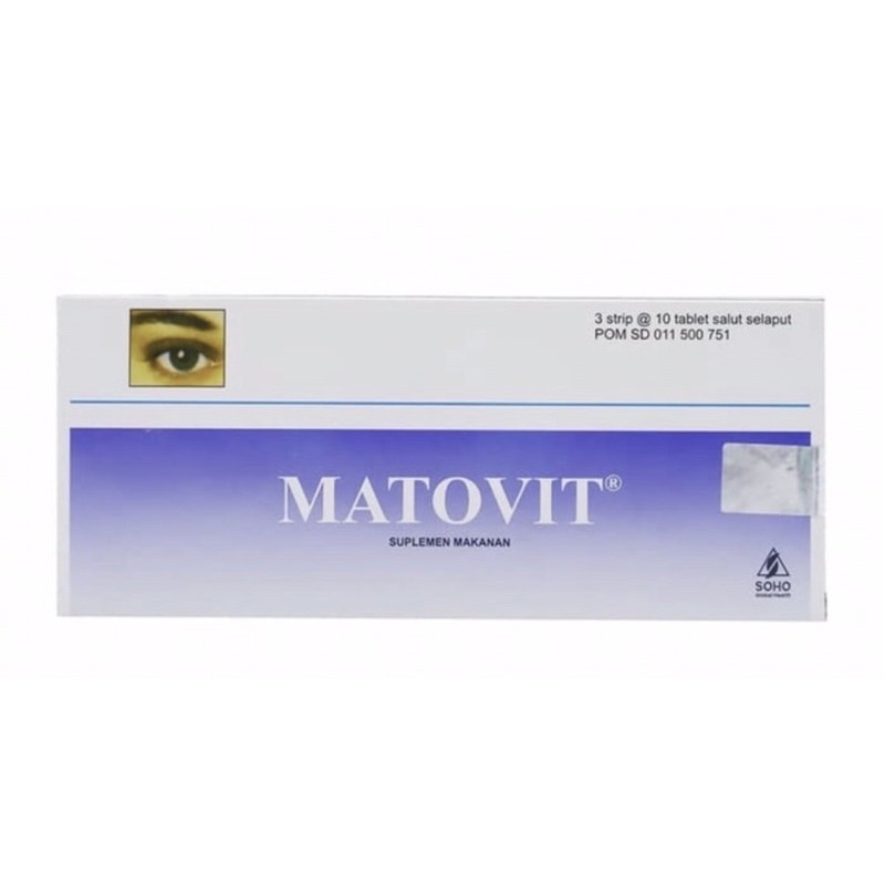 Matovit strip 10 tablet ( vitamin untuk kesehatan mata )