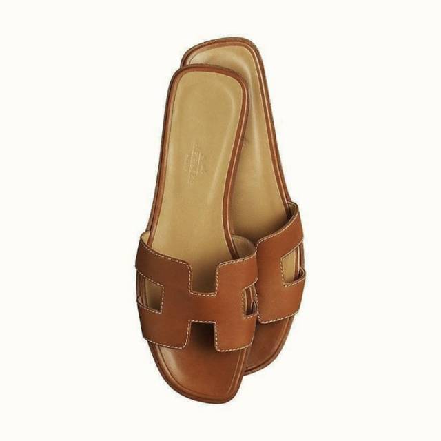 Hermes oran sandal 38 gold