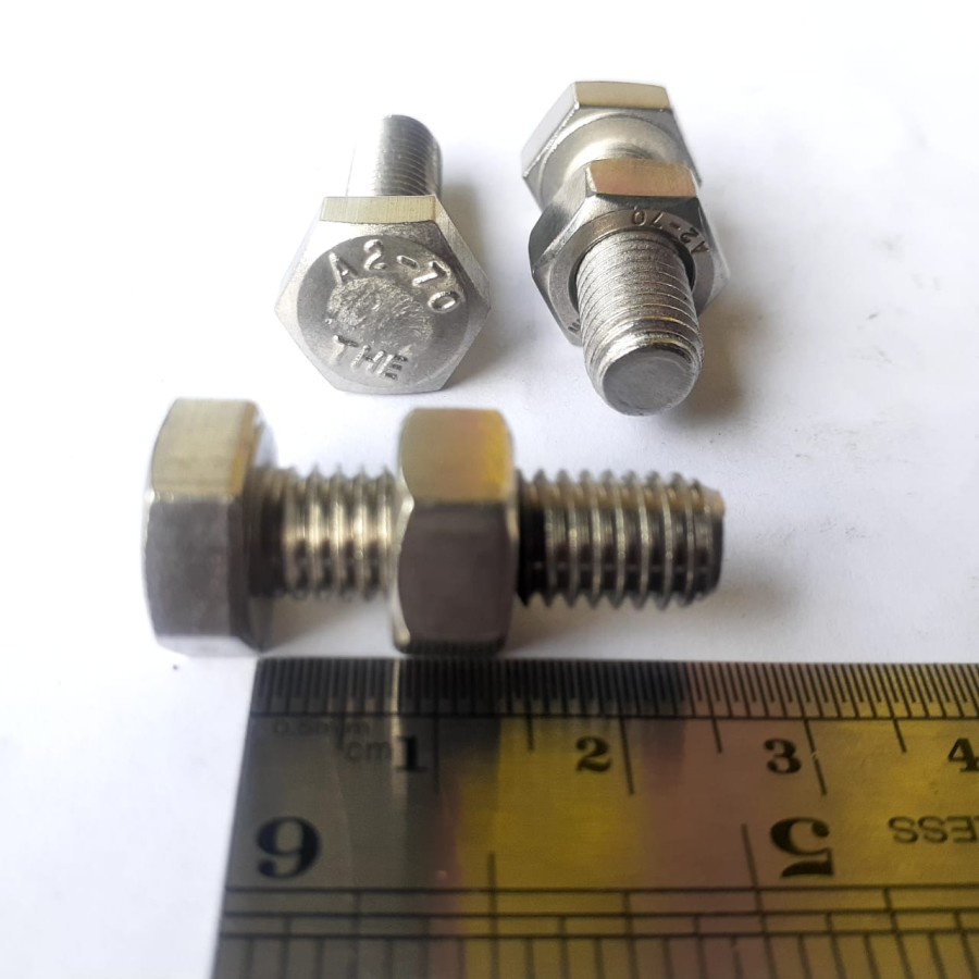 BAUT STAINLESS M8 X 25 / BAUT 13 KUNCI 13 / BAUT SS M8 X 25 SUS 304 / BAUT M8X25 STAINLESS STEEL / B