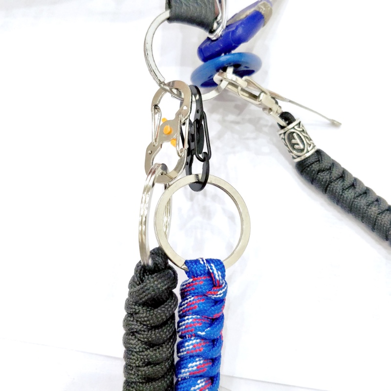Carabiner Mini Bentuk S Bahan Aluminum Alloy Anti Maling Untuk Camping / Climbing