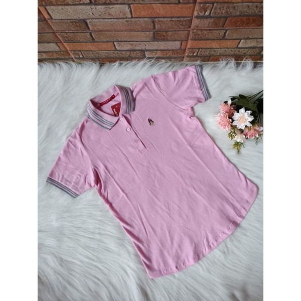 kaos polos kerah wanita dewasa hush puppies