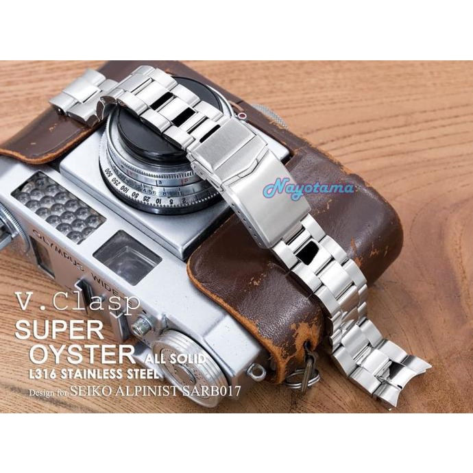 20Mm Miltat Super 3D Oyster Polished Center Seiko Sarb017 With V-Claps Terbaru