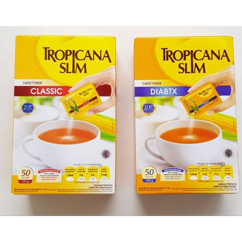 

Tropicana Slim Diabtx/Classic 25 sachet, 50 sachet