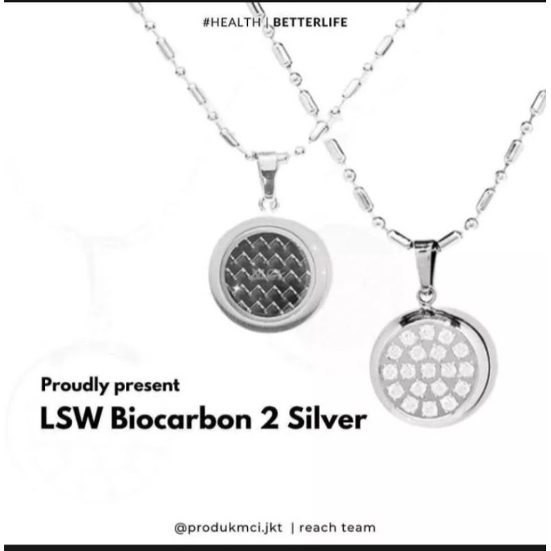 Kalung LSW Silver Cristal Kalung Kesehatan ORI MCI