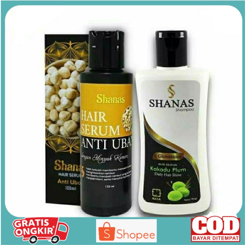 Paket Anti Uban - Shanas Serum Anti Uban Dan Shampo Shanas - Original