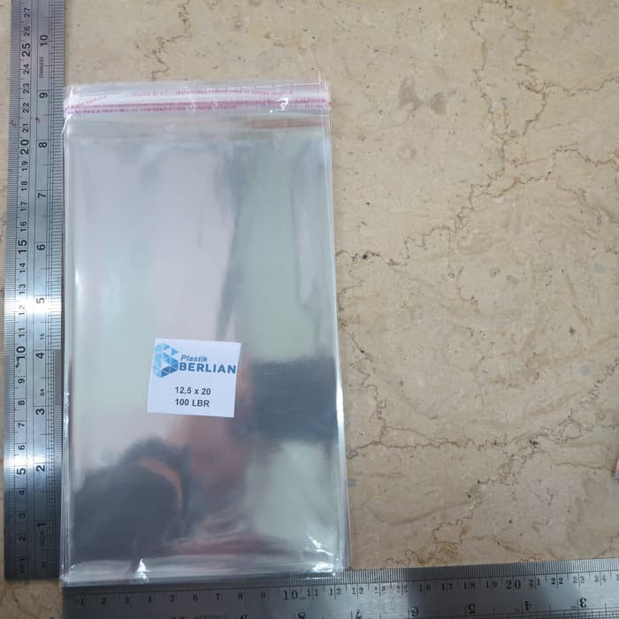 

Ready Stok Plastik OPP 12,5X20CM KW1 100LBR Lem atau Seal terlaris