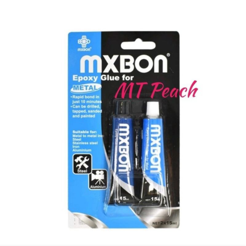 

MXBON SET LEM EPOXY METAL 15ML 2PCS GLUE EPOXY METAL