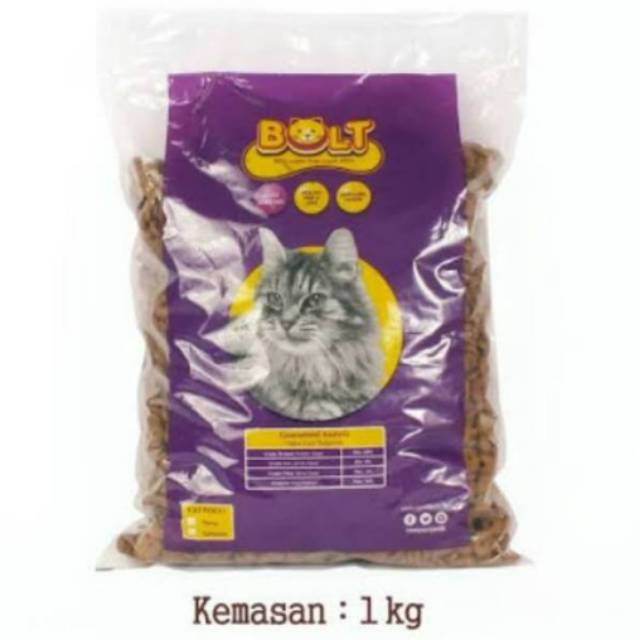 Pakan kucing bolt 1kg