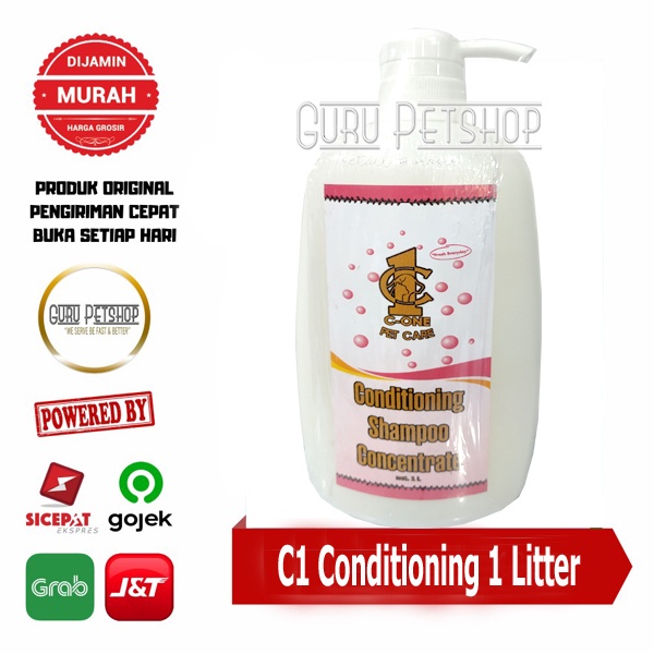 C1 Shampoo Concentrate - shampoo grooming anjing kucing 1 Liter