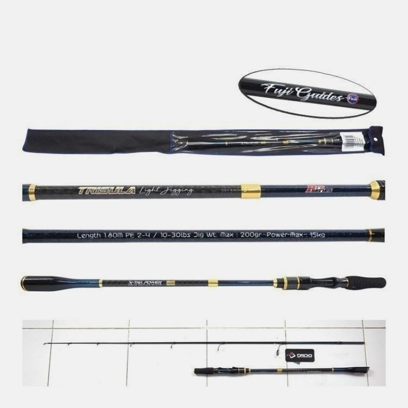 Joran JS2 Daido Trisula Pro Series 180cm PE 0.8-2  PE 1-3 For Jigging