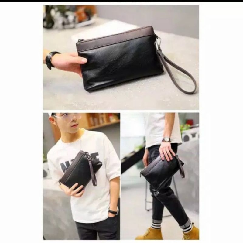 W26 Business Clutch Model Monza Lotus / Tas tangan Handbag Dompet Pria/Wanita