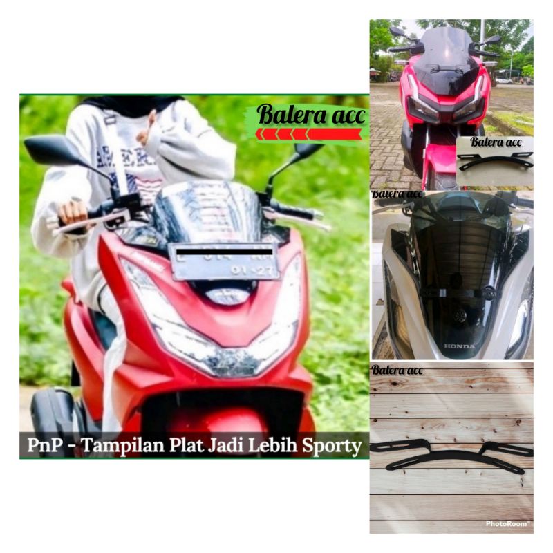 Breket Dudukan Plat Nomer PCX 160 2021 2022 2023 Premium Presisi