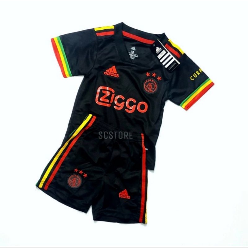 Jersey kids ajax 3rd bob marley black 21/22 go