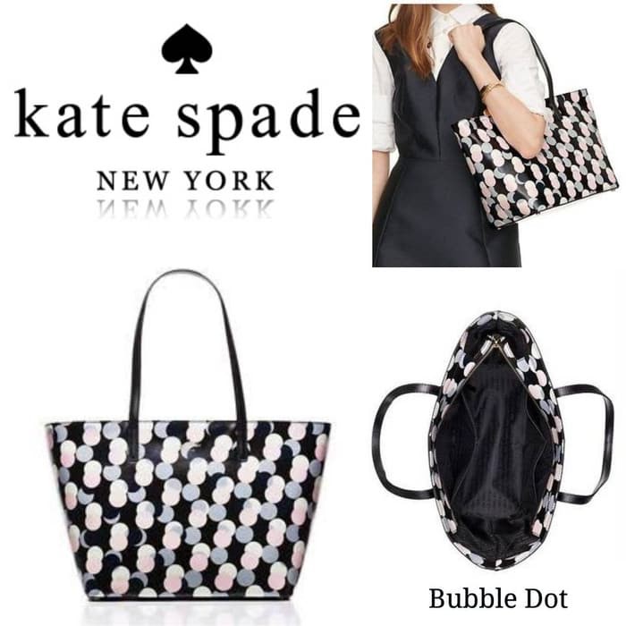 TAS WANITA KATE SPADE SMALL HARMONY BUBBLE DOT TOTE ORIGINAL