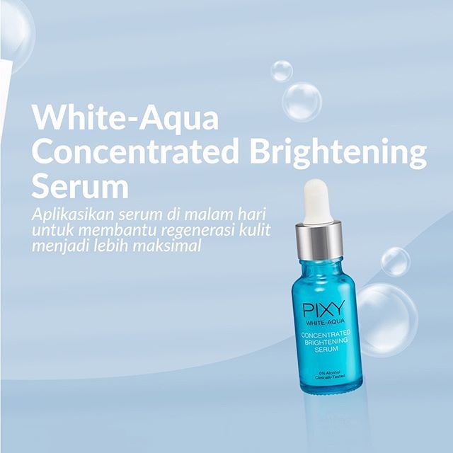 Ningrum Perawatan Serum Kecantikan Pixy White Aqua Concentrated Brightening Serum - 8039