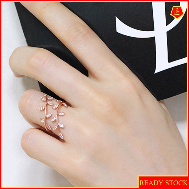 Cincin Sterling Silver 925 Warna Rose Gold Untuk Wanita