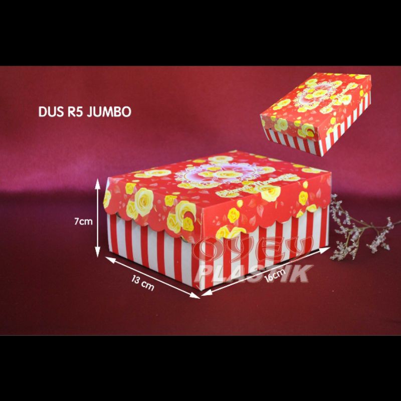 

(Isi 10) Dus Dos Kue R5 jumbo motif mawar