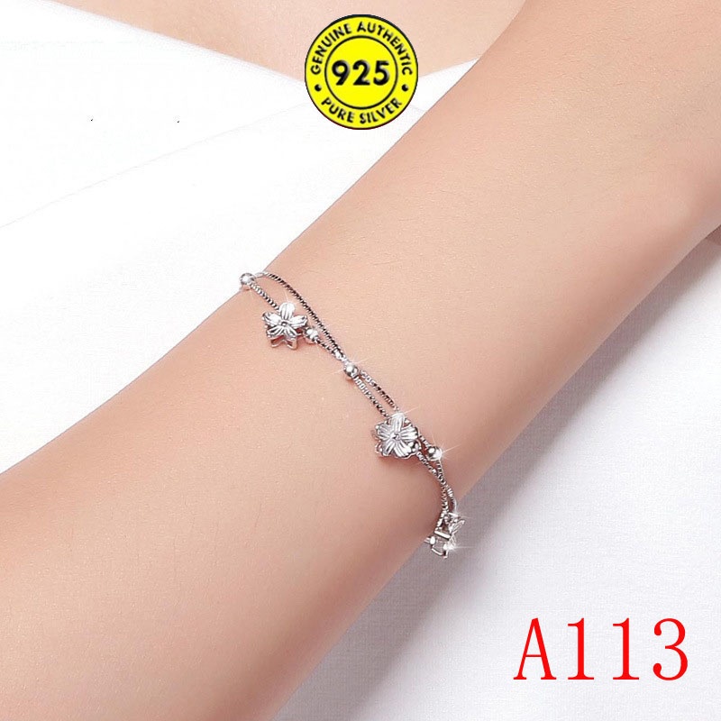 925 Silver Korean Style Fashion Bracelet Ornament Female Non-Allergic