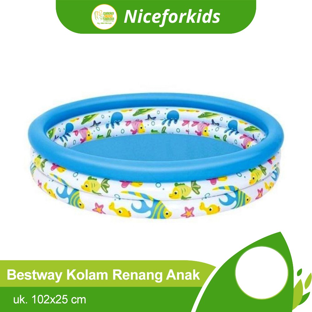 Bestway 51008 Kolam Renang Anak 102 x 25 cm Kolam Bermain Anak Kolam Renang Tiup Murah - Kolam Only