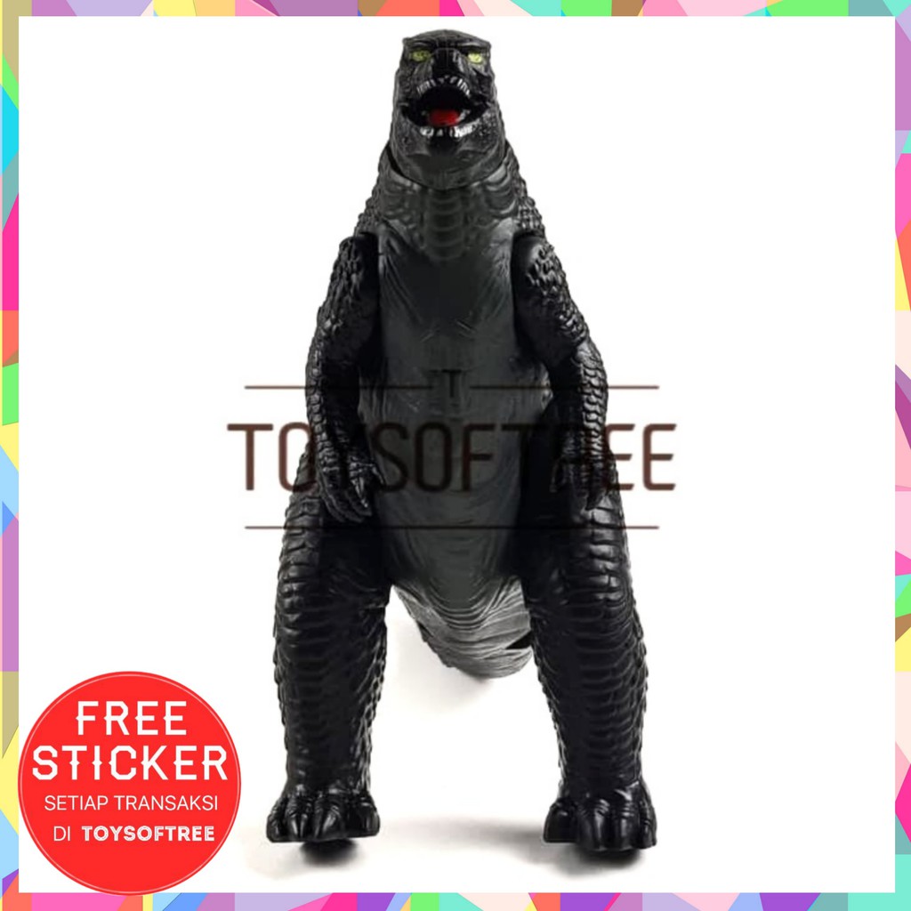 MAINAN ANAK FIGURE GODZILLA BESAR SET B MERAH TINGGI 16 CM MINIATUR