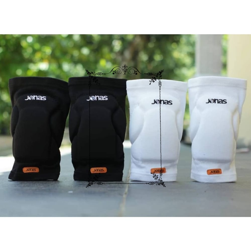 Grosir Kneepad Jonas Classic V2 Knee Pad Deker Pelindung Lutut Hitam dan Putih Elegan