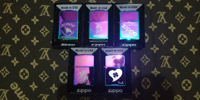 ZIPPO RAINBOW GRADE ORI EKSLUSIF | KOREK ZIPPO PELANGI | INCLUDE BOX EKSLUSIF