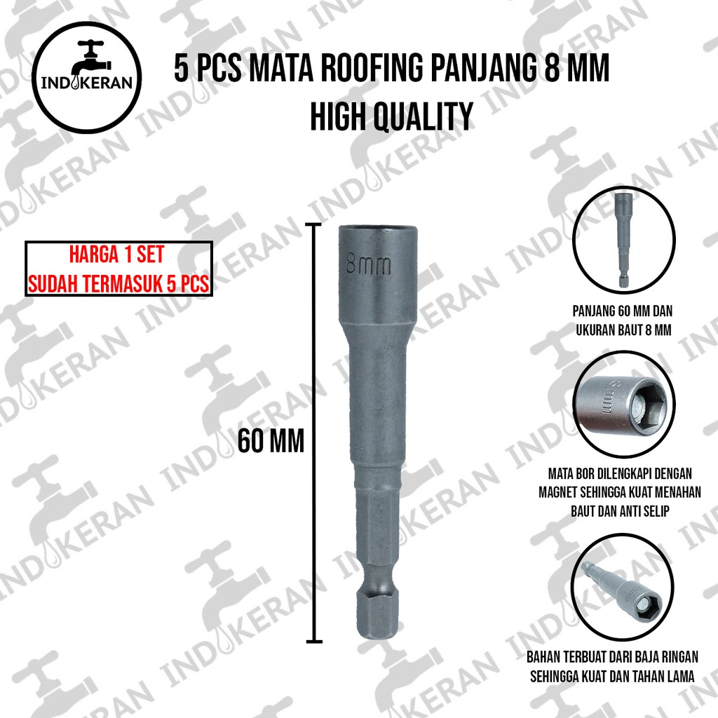 INDOKERAN - Mata Roofing Pendek/Panjang - 5 Pcs - High Quality