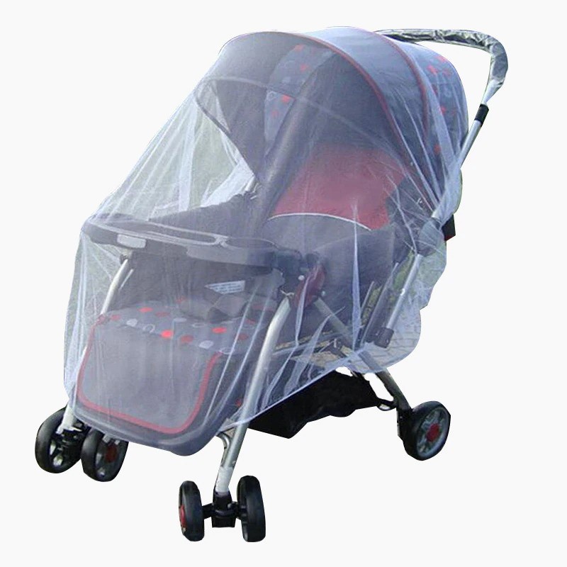 Jaring Anti Nyamuk Stroller Kereta Bayi Mosquito Net Safe - 7001-C - White