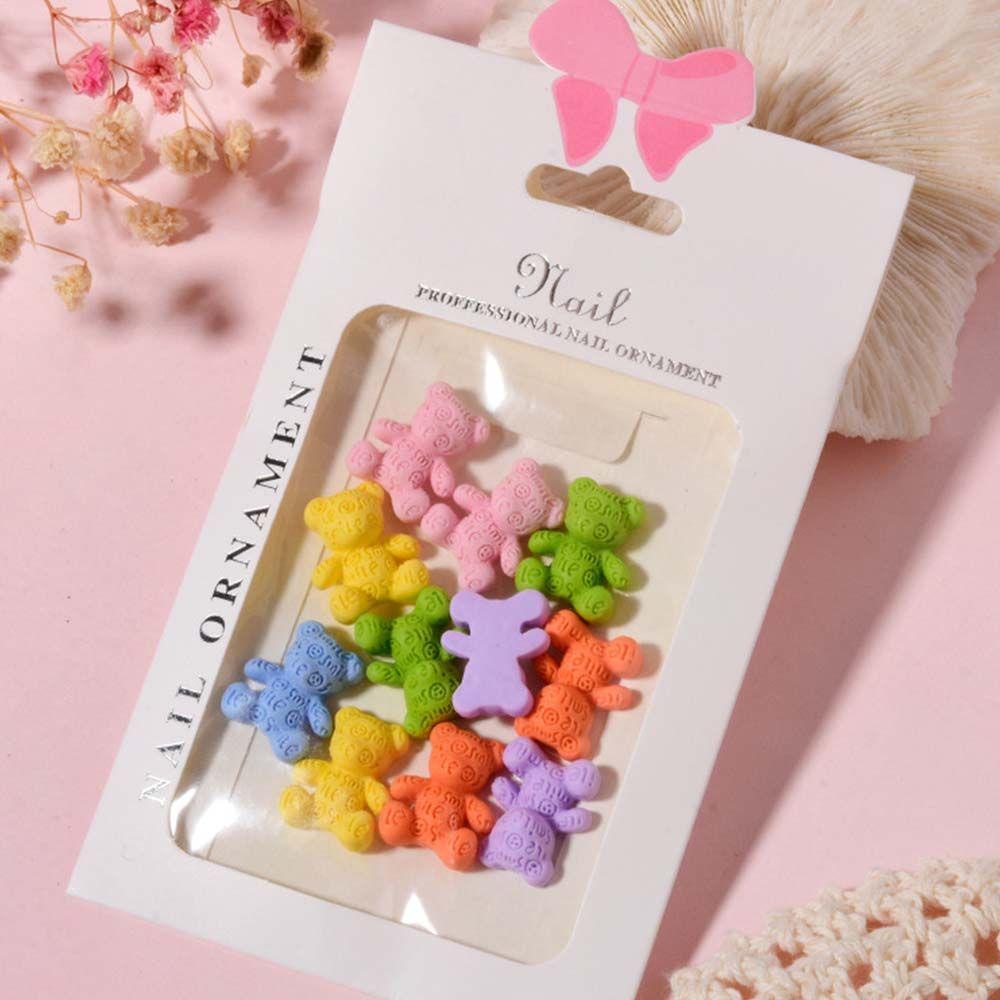 Mxbeauty Kartun Perhiasan Kuku Lucu Fashion Donat Ponsel Patch Manicure Bunny Ice cream Dekorasi Kuku