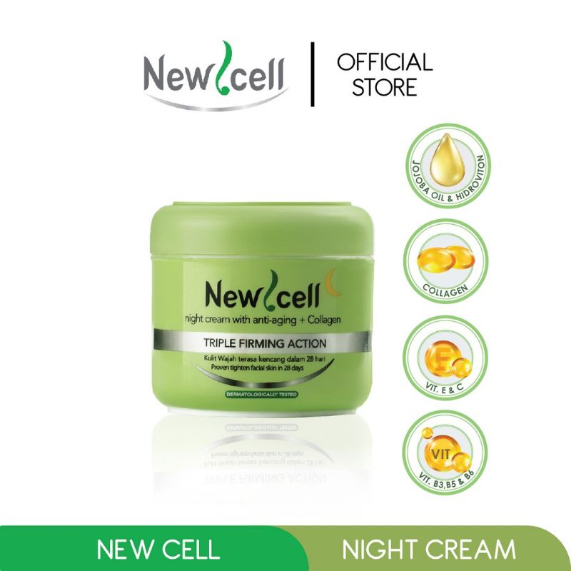 Purbasari New Cell Triple Firming Action Night Cream 35GR